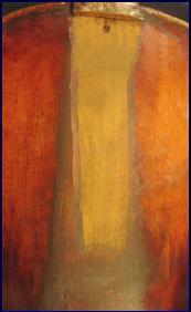 Vue table de violon sous la touche 